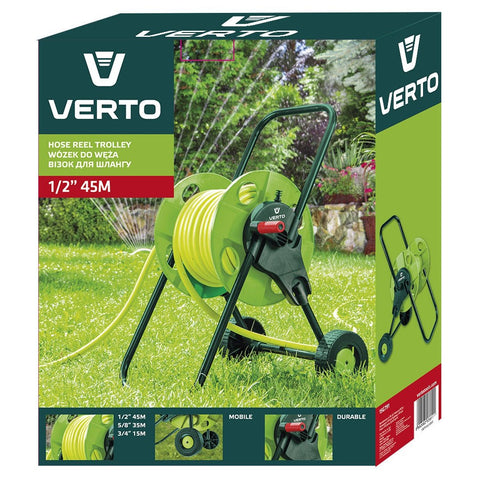 VERTO 15G791 Tömlőkocsi, tömlőméret: 1/2" max45m, 5/8" max35 m