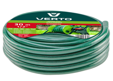 VERTO 15G800 Locsolótömlő 20 m, 1/2", ECONOMIC, zöld