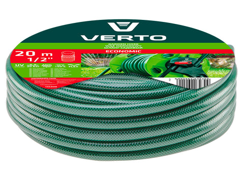 VERTO 15G800 Locsolótömlő 20 m, 1/2", ECONOMIC, zöld