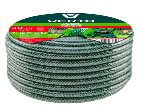 VERTO 15G801 Locsolótömlő 30 m, 1/2", ECONOMIC, zöld