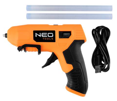NEO TOOLS 17-083 Akkus ragasztópisztoly 11mm, 4V, USB csatlakozó