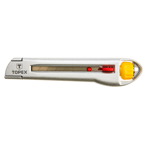 TOPEX 17B103 Törhető pengés kés 18mm, fém vezetősín