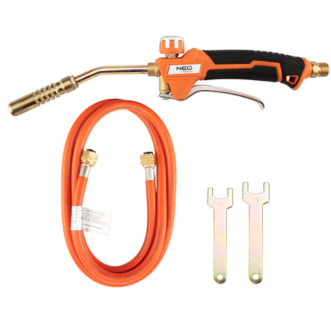 NEO TOOLS 20-011 Gázforrasztó, perzselő, gázégő készlet hobby