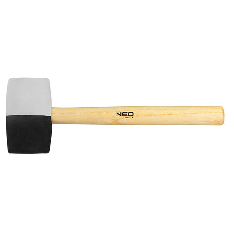 NEO TOOLS 25-068 Gumikalapács 63mm 680g FEKETE FEHÉR