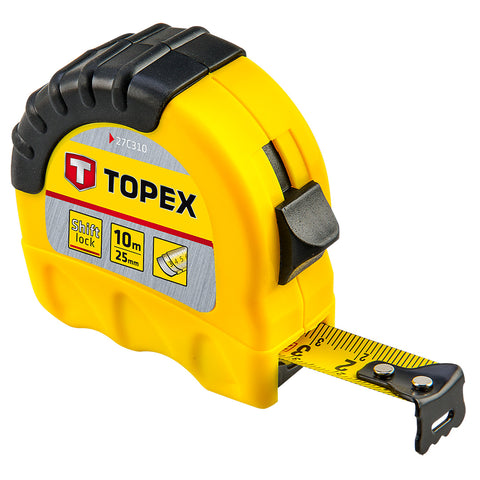 TOPEX 27C310 Mérőszalag 10m / 25mm, "Shiftlock"