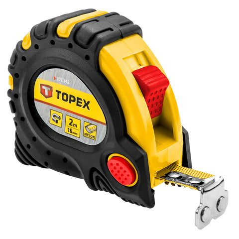 TOPEX 27C342 Mérőszalag 2m / 16mm, mágneses