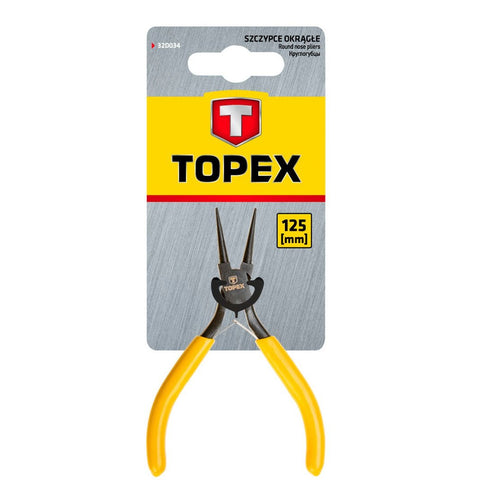 TOPEX 32D034 Precíziós kerekcsőrű fogó 140mm