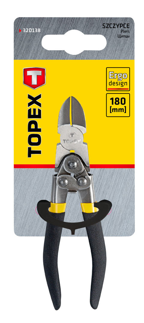 TOPEX 32D138 OLDALCSÍPŐ FOGÓ 180MM ÁTTÉTES