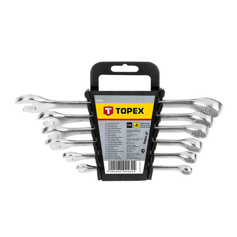TOPEX 35D755 Csillag-villáskulcs készlet 8-17mm, 6db