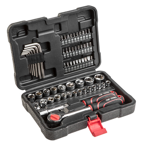 Top Tools 38D515 Dugókulcskészlet + bitkészlet 3/8", 63db