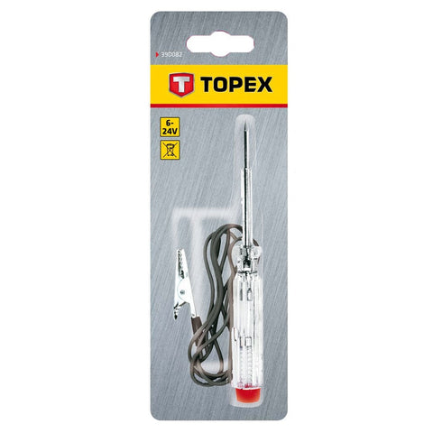 TOPEX 39D082 Autós feszültségvizsgáló, fázisceruza 6-24 V, 140mm