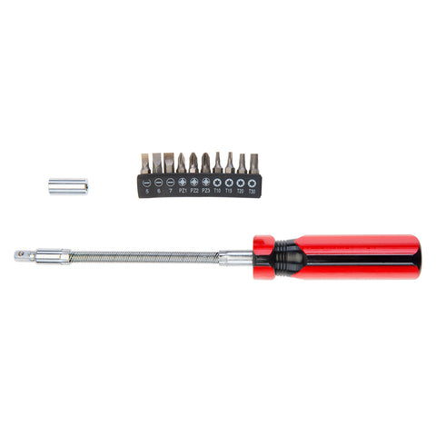 Top Tools 39D122 Bitfejes csavarhúzó készlet flexibilis szárral 10db