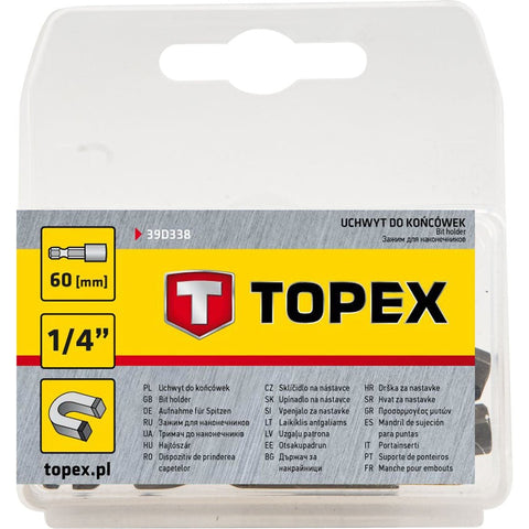 TOPEX 39D338 TOLDÓSZÁR BEHAJTÓSZÁR BITEKHEZ 60MM Mágneses