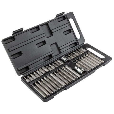 Top Tools 39D377 Bitkészlet Spline, Torx, HEX fejekkel, 40 részes