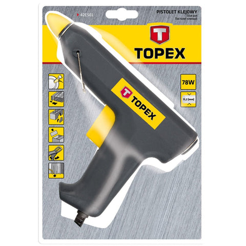 TOPEX 42E501 Ragasztópisztoly, 11mm, 25/78W, GS/CE