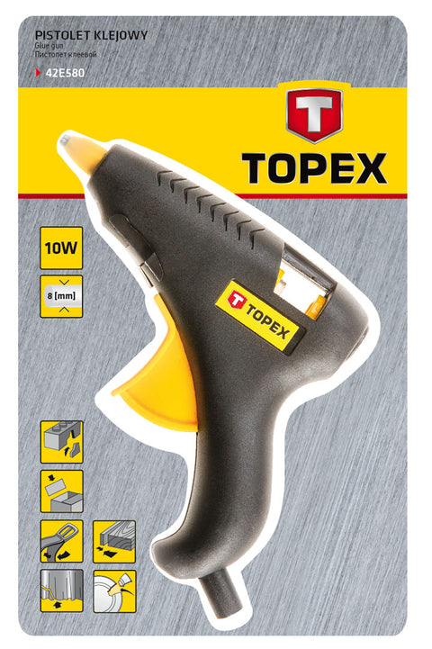 TOPEX 42E580 Ragasztópisztoly 8mm, 10W