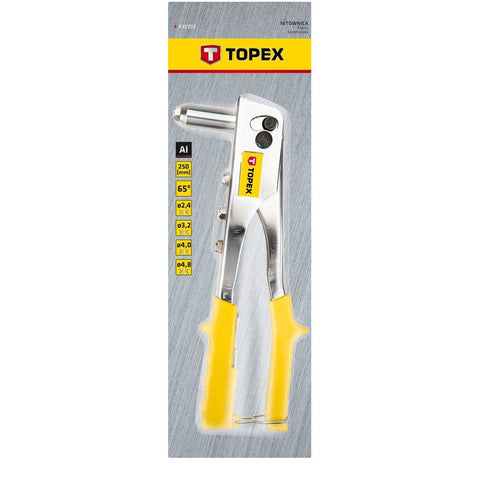 TOPEX 43E707 POPSZEGECSHÚZÓ, 2.4, 3.2, 4.0, 4.8mm