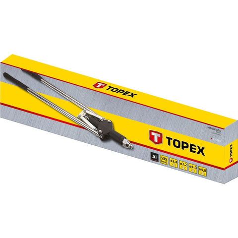 TOPEX 43E780 POPSZEGECSHÚZÓ KÉTKAROS, 2.4, 3.2, 4.0, 4.8mm
