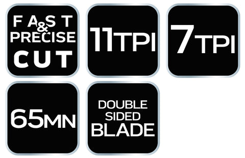 NEO TOOLS 44-612 Japán fűrész, kétoldalas, fűrészlap:250mm(10"), 7 és 11 TPI