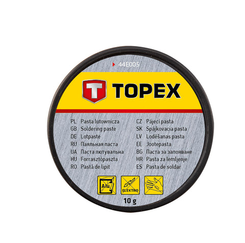 TOPEX 44E005 FORRASZTÓPISZTOLY 150W, kiegészítőkkel, 3db pákacsúcs, forrasztókrém, forrasztóón, kofferben
