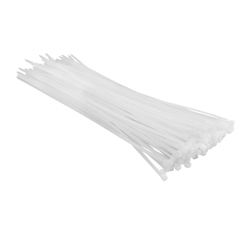 Top Tools 44E954 KÁBELKÖTEGELŐ, gyorskötöző, 3,6mm x 300mm, fehér, 100db