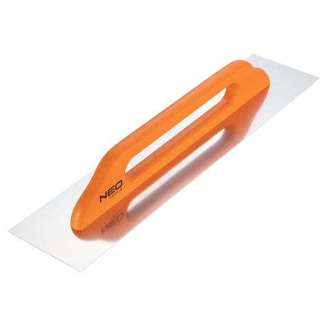 NEO TOOLS 50-191 Acél simító, rozsdamentes, 580x128mm, fa markolat