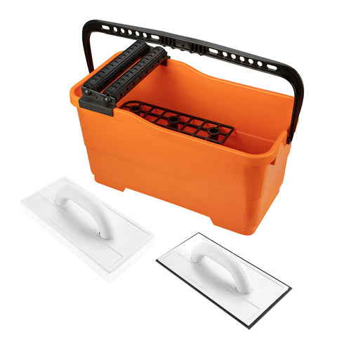 NEO TOOLS 50-253 Burkolókészlet, Vödör 25L + Gumis simító + Szivacsos simító