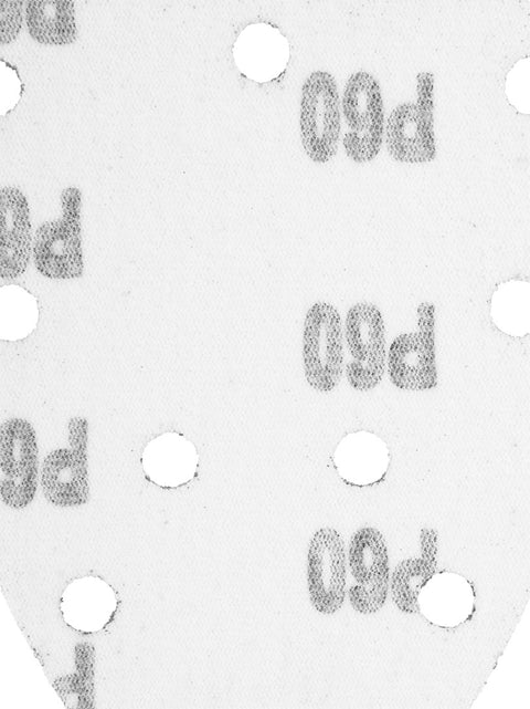 GRAPHITE 54H010 Csiszolópapír deltacsiszolóhoz, tépőzáras, 11 lyukas 140 x 140 x 80mm, K60, 5db