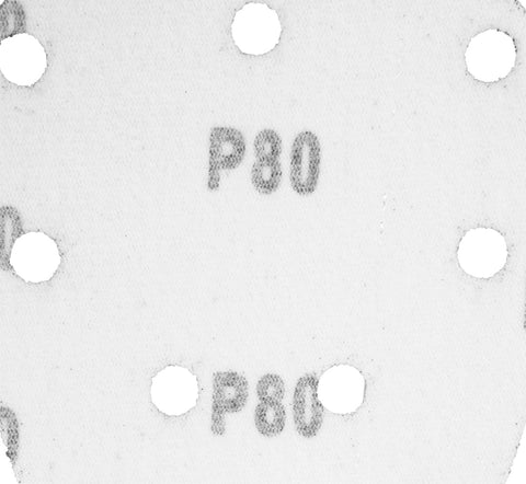 GRAPHITE 54H011 Csiszolópapír deltacsiszolóhoz, tépőzáras, 11 lyukas 140 x 140 x 80mm, K80, 5db