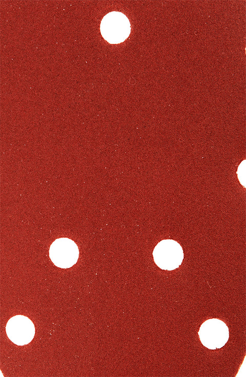 GRAPHITE 54H015 Csiszolópapír deltacsiszolóhoz, tépőzáras, 11 lyukas 140 x 140 x 80mm, K240, 5db
