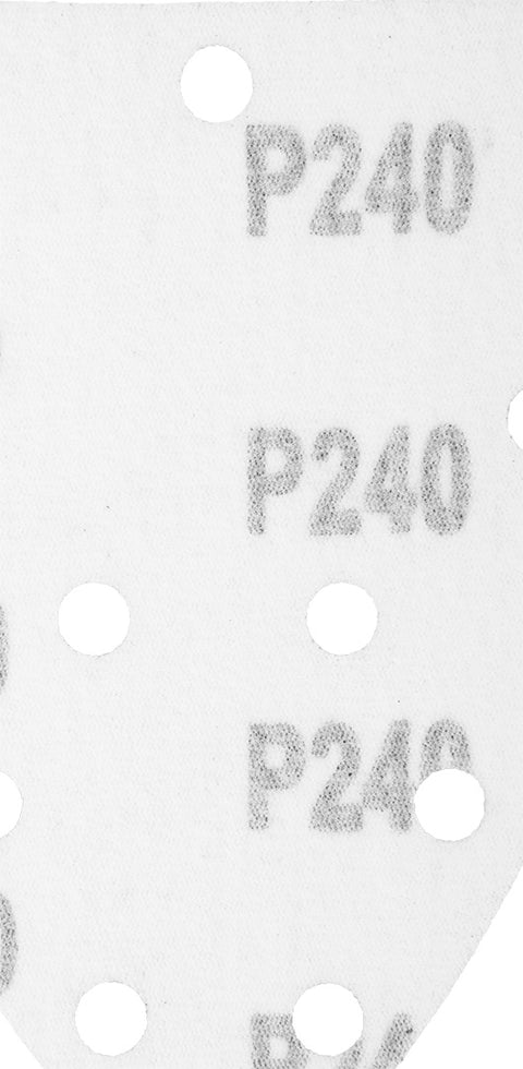 GRAPHITE 54H015 Csiszolópapír deltacsiszolóhoz, tépőzáras, 11 lyukas 140 x 140 x 80mm, K240, 5db