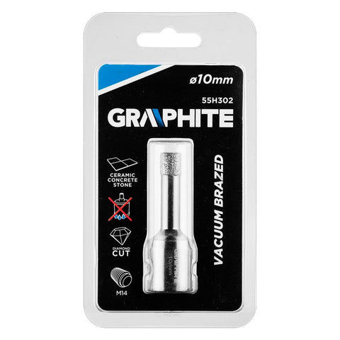 GRAPHITE 55H302 Körkivágó, gyémántos 10mm x M14