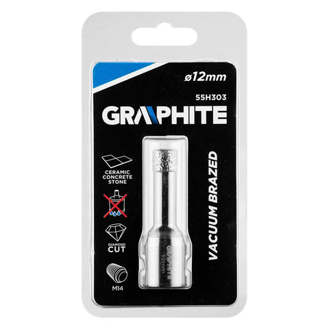 GRAPHITE 55H303 Körkivágó, gyémántos 12mm x M14