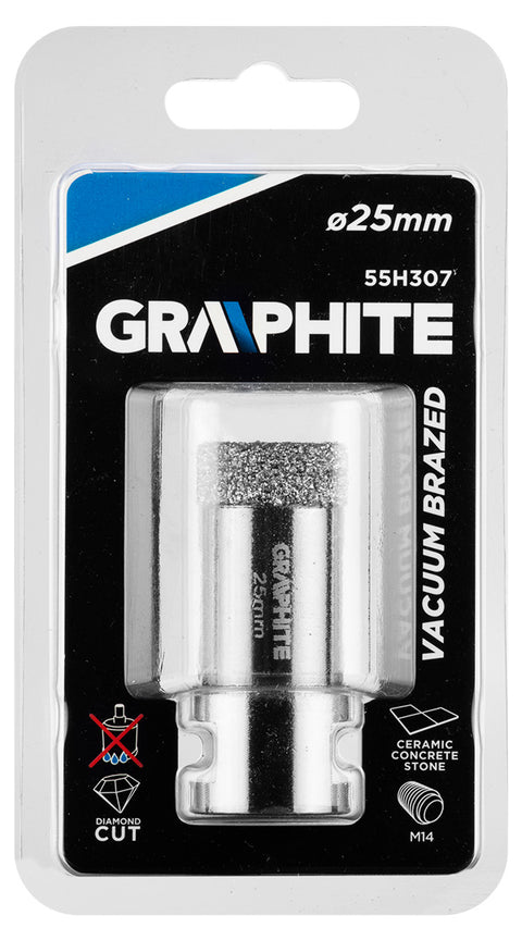 GRAPHITE 55H307 Körkivágó, gyémántos 25mm x M14