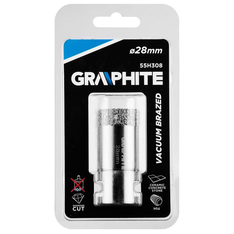 GRAPHITE 55H308 Körkivágó, gyémántos 28mm x M14