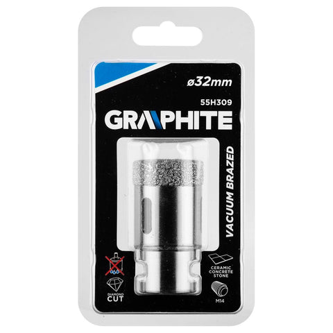 GRAPHITE 55H309 Körkivágó, gyémántos 32mm x M14