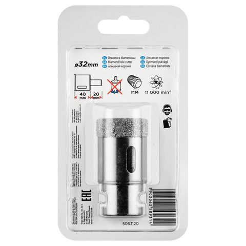 GRAPHITE 55H309 Körkivágó, gyémántos 32mm x M14