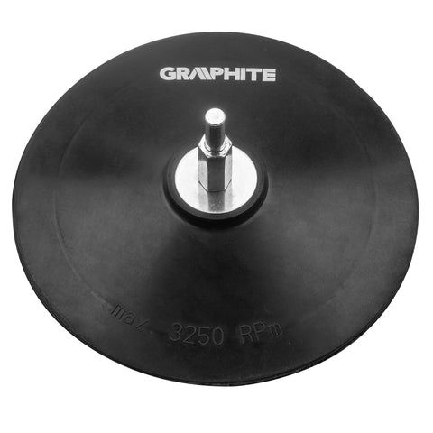 GRAPHITE 55H823 Rugalmas csiszolótányér tépőzáras 125mm, fix