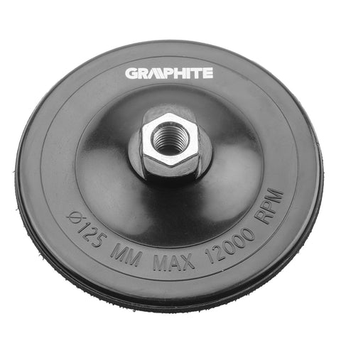 GRAPHITE 55H825 Rugalmas csiszolótányér tépőzáras 125mm, M14