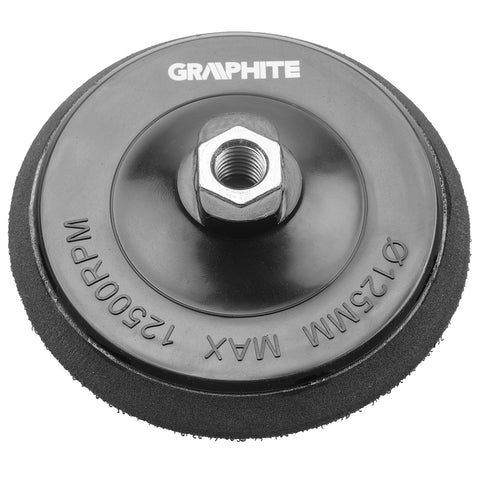 GRAPHITE 55H827 Rugalmas csiszolótányér tépőzáras 125mm, M14