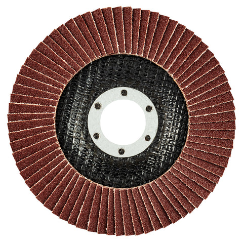 GRAPHITE 55H985 Csiszolókorong lamellás 115x22.2mm, K120 fém-fa