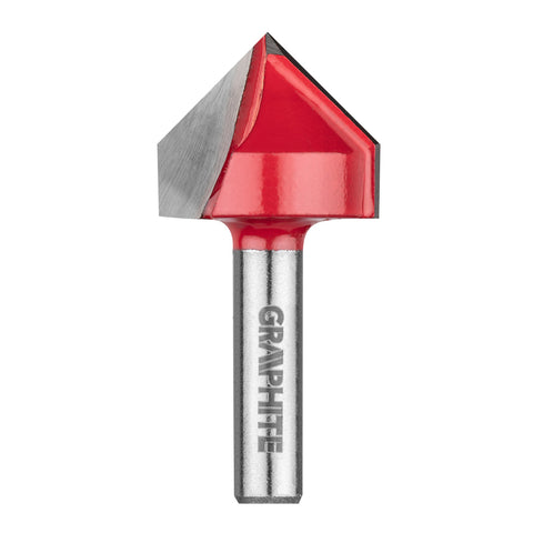GRAPHITE 56H210 Felsőmaró kés, V-horonymaró 25.4 x 25.4mm, 8mm