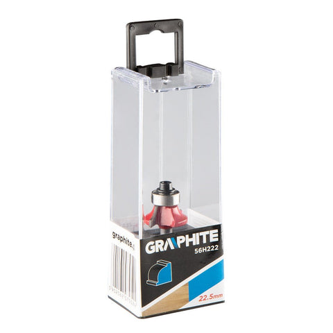 GRAPHITE 56H222 Felsőmaró kés, kerekítő 22.5 x 9mm, 6mm