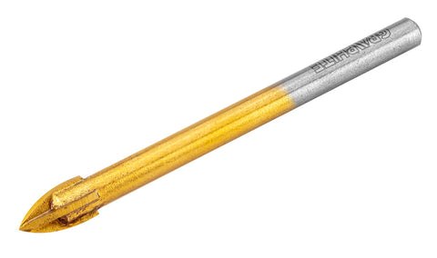 GRAPHITE 56H403 Univerzális 4 élű üvegfúró, fa, műanyag, fém, kőzet, kerámia fúráshoz, 6mm
