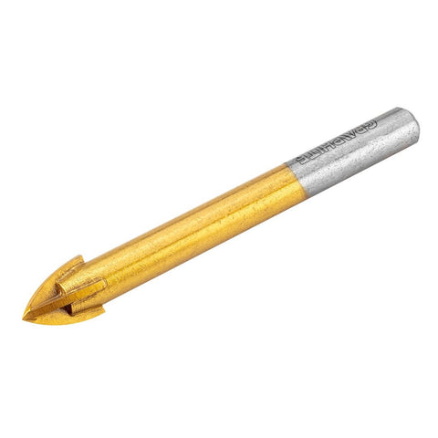 GRAPHITE 56H406 Univerzális 4 élű üvegfúró, fa, műanyag, fém, kőzet, kerámia fúráshoz, 10mm