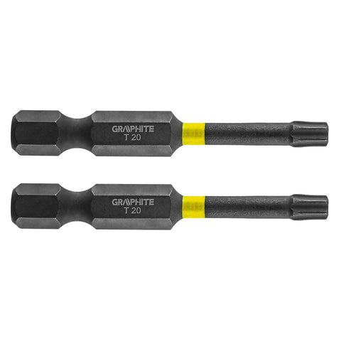 GRAPHITE 56H525 Torziós ütvecsavarozó bit TX20x50mm, 2db