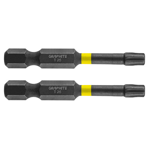 GRAPHITE 56H526 Torziós ütvecsavarozó bit TX25x50mm, 2db