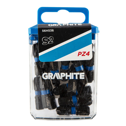 GRAPHITE 56H536 Torziós ütvecsavarozó bit PZ4x25mm, 20db