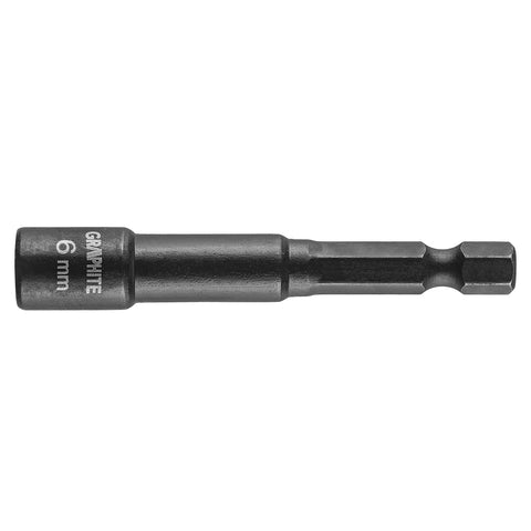 GRAPHITE 56H550 Csavarbehajtó ütvecsavarozókhoz, hatlapú, mágneses, 6mm