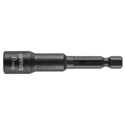 GRAPHITE 56H551 Csavarbehajtó ütvecsavarozókhoz, hatlapú, mágneses, 8mm